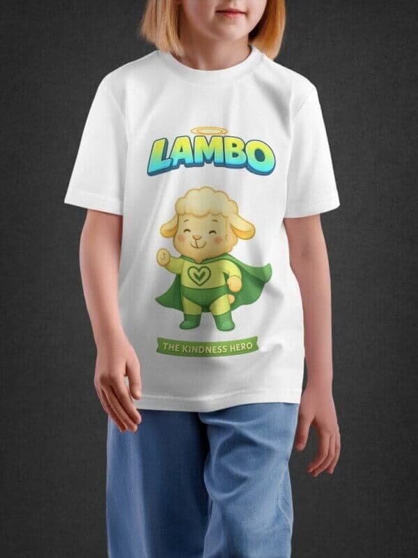 Front view of Lambo Tshirts for Kids