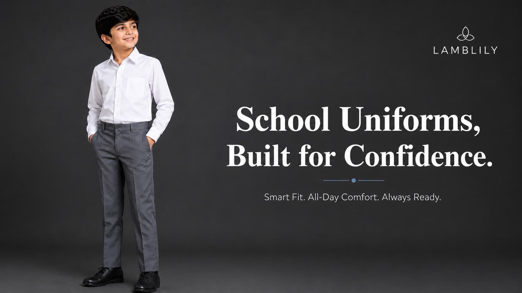 Boys School Trouser Wholesale: Grey Uniform