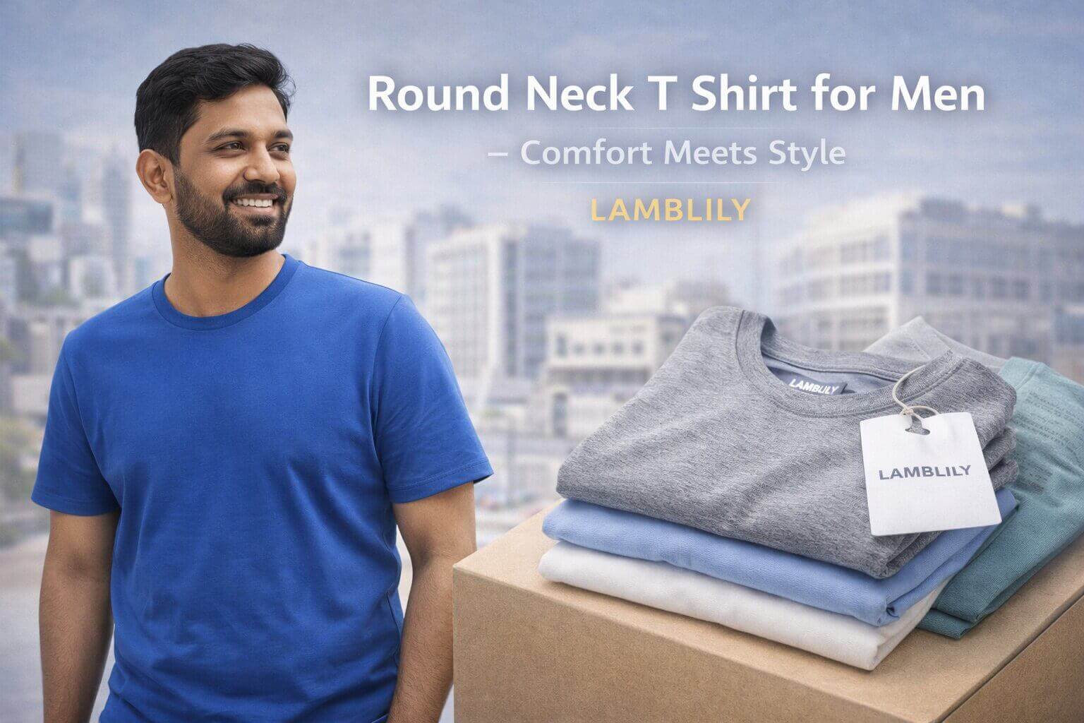 Round Neck T-Shirt for Men: Why LAMBLILY Focuses on Kids