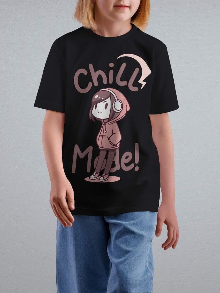 Tshirt for Kids Chill Mode 2-6Y Amazing Fun Tee