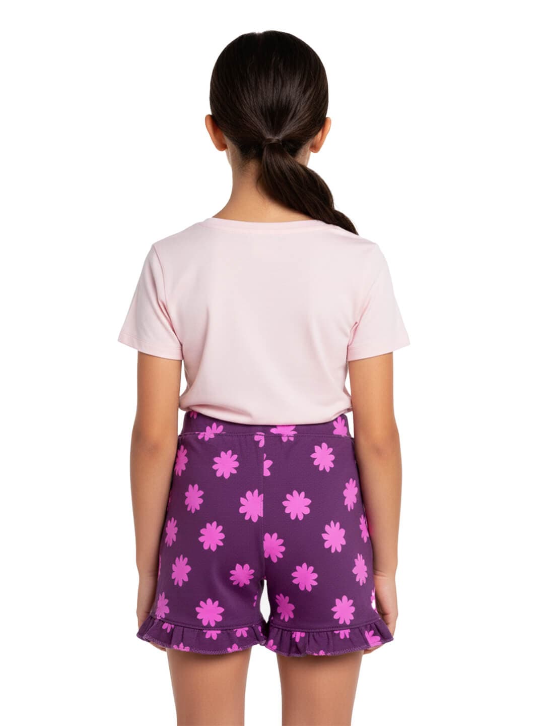 Girls Daisy Print Shorts Cute FUn 100% Cotton