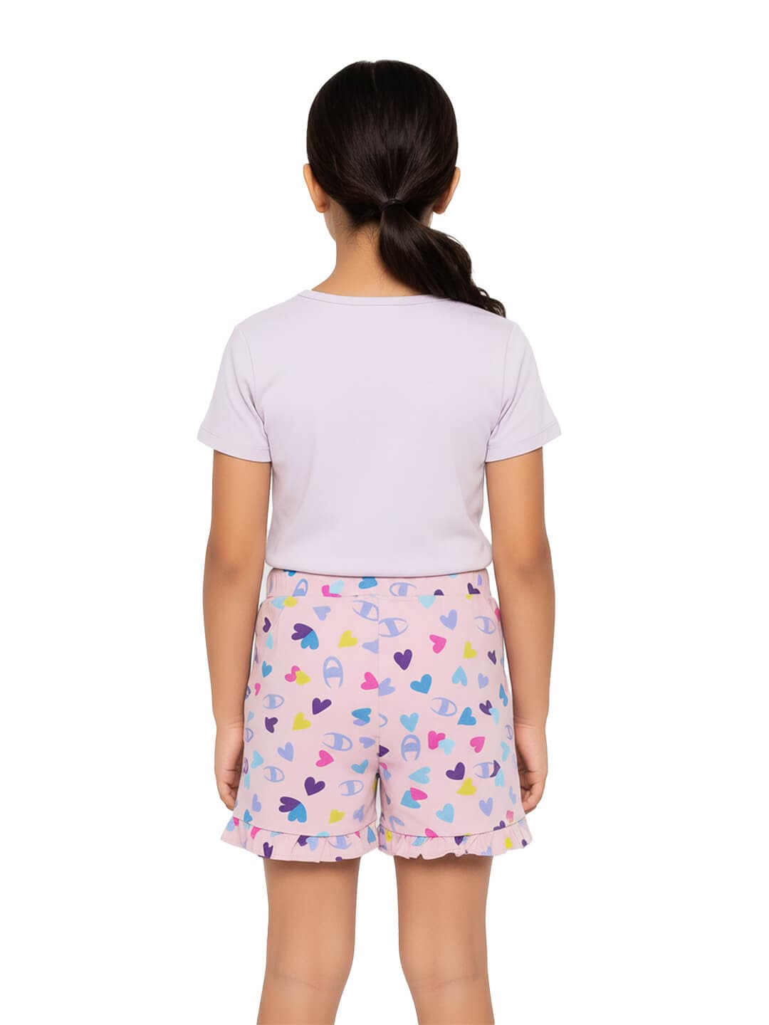 Girls Heart Print Shorts Cute Fun 100% Cotton