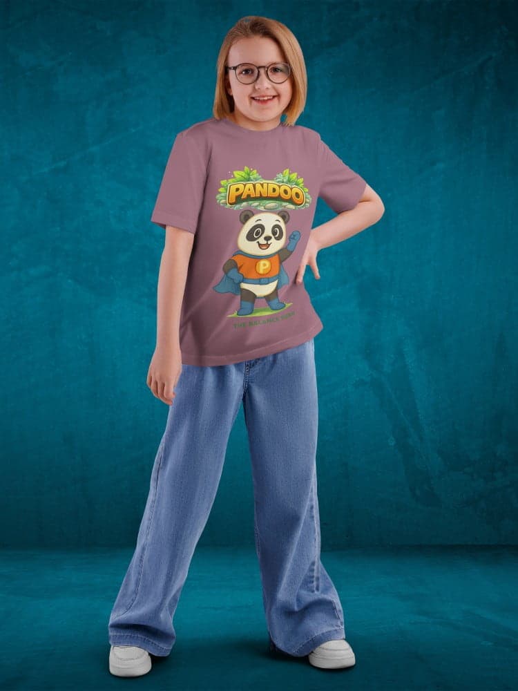 Pandoo Tshirts for Kids 7-12Y Cute Fun Tee