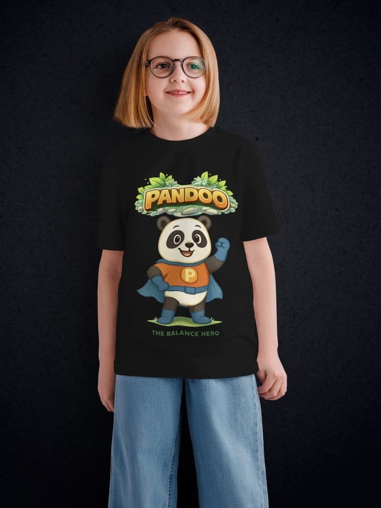 Pandoo Tshirts for Kids 7-12Y Cute Fun Tee
