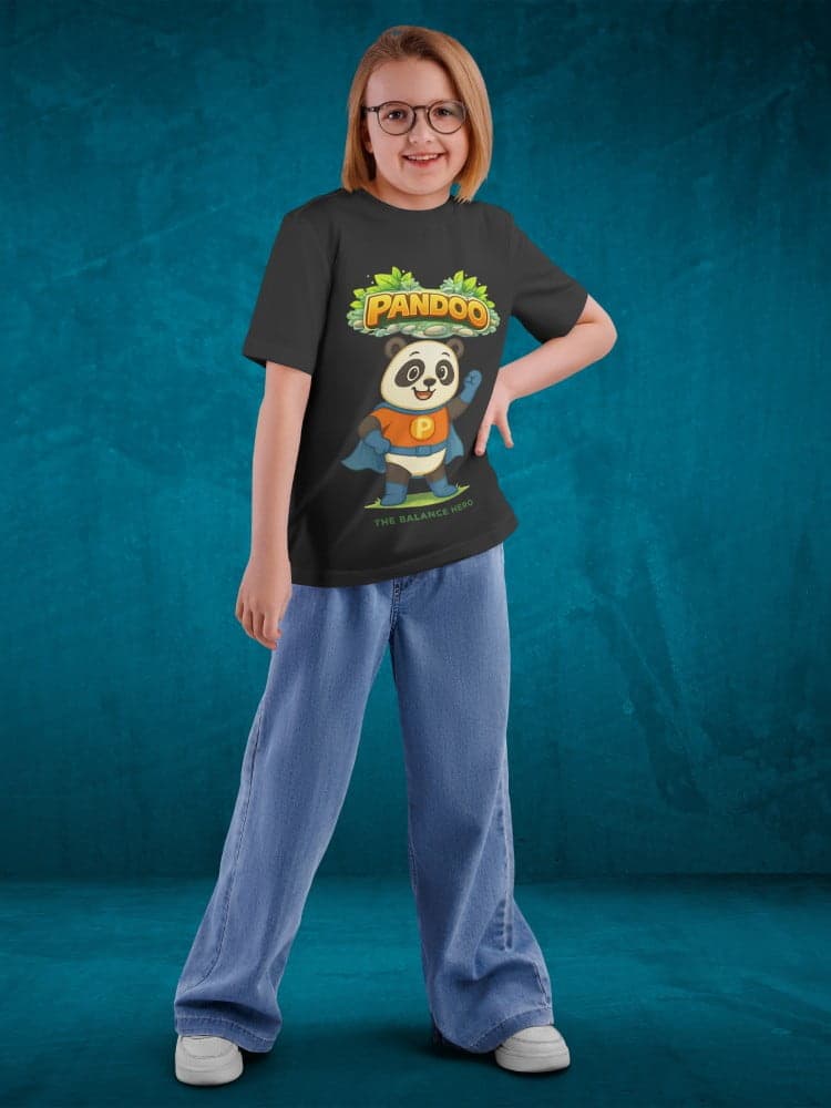 Pandoo Tshirts for Kids 7-12Y Cute Fun Tee
