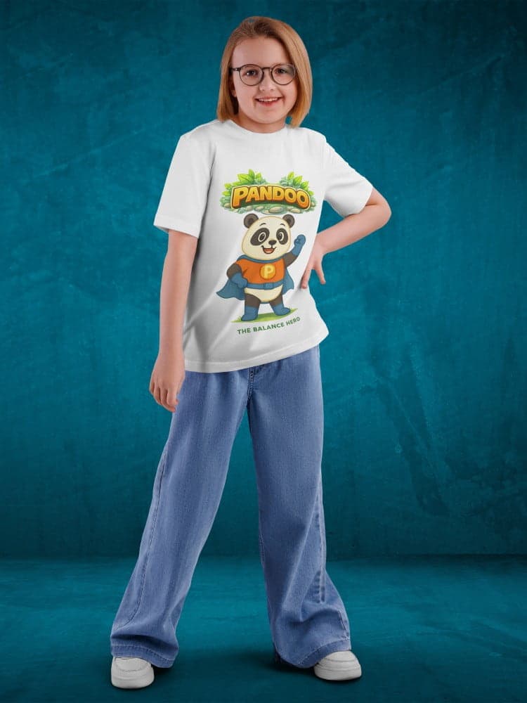 Pandoo Tshirts for Kids 7-12Y Cute Fun Tee