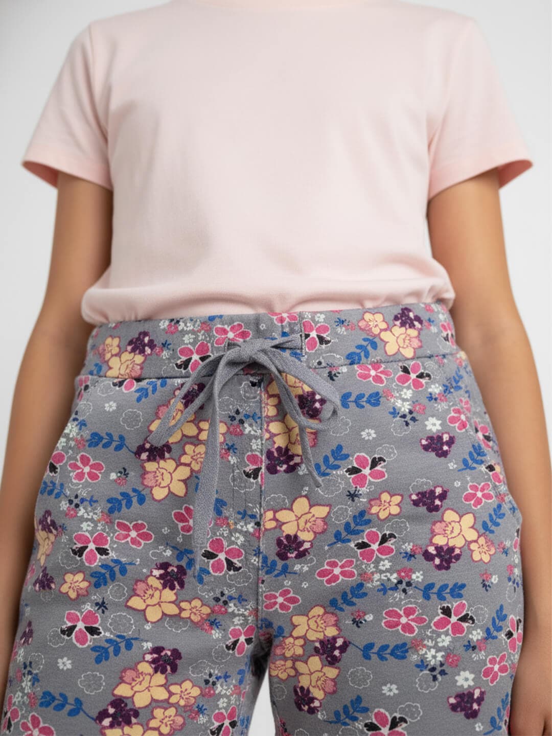 Girls Floral Print Shorts Cute Fun 100% Cotton