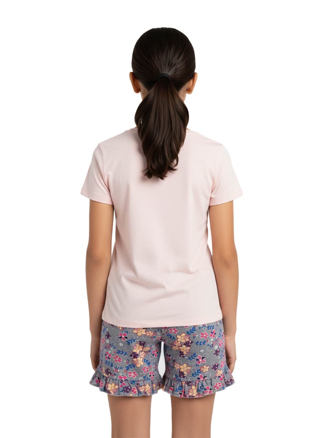 Girls Floral Print Shorts Cute Fun 100% Cotton