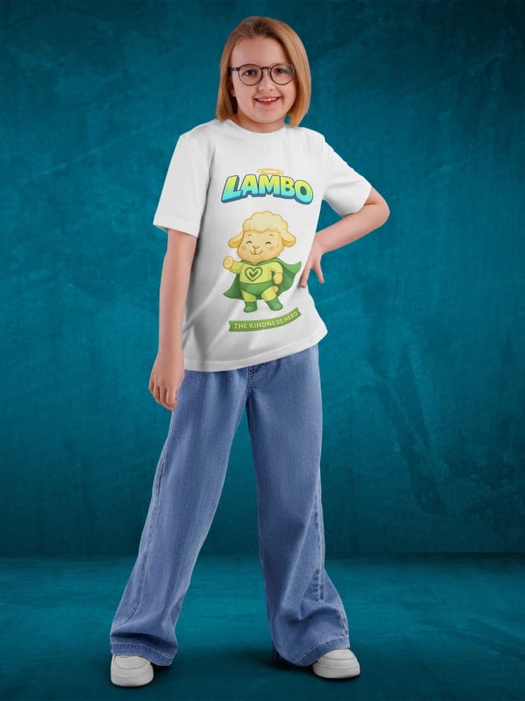 Lambo Tshirts for Kids 7-12Y Cute Fun Tee