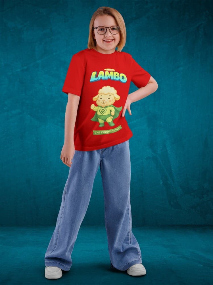 Lambo Tshirts for Kids 7-12Y Cute Fun Tee