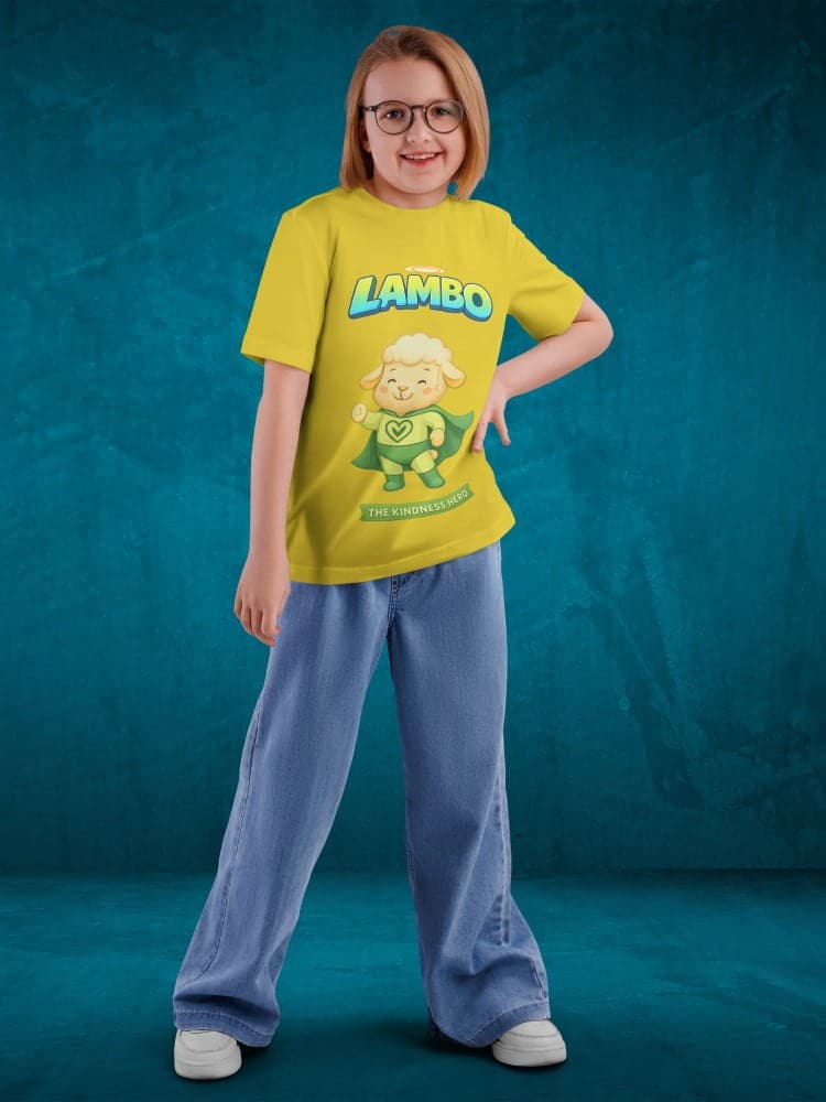Lambo Tshirts for Kids 7-12Y Cute Fun Tee