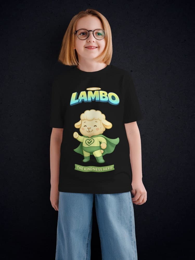Lambo Tshirts for Kids 7-12Y Cute Fun Tee