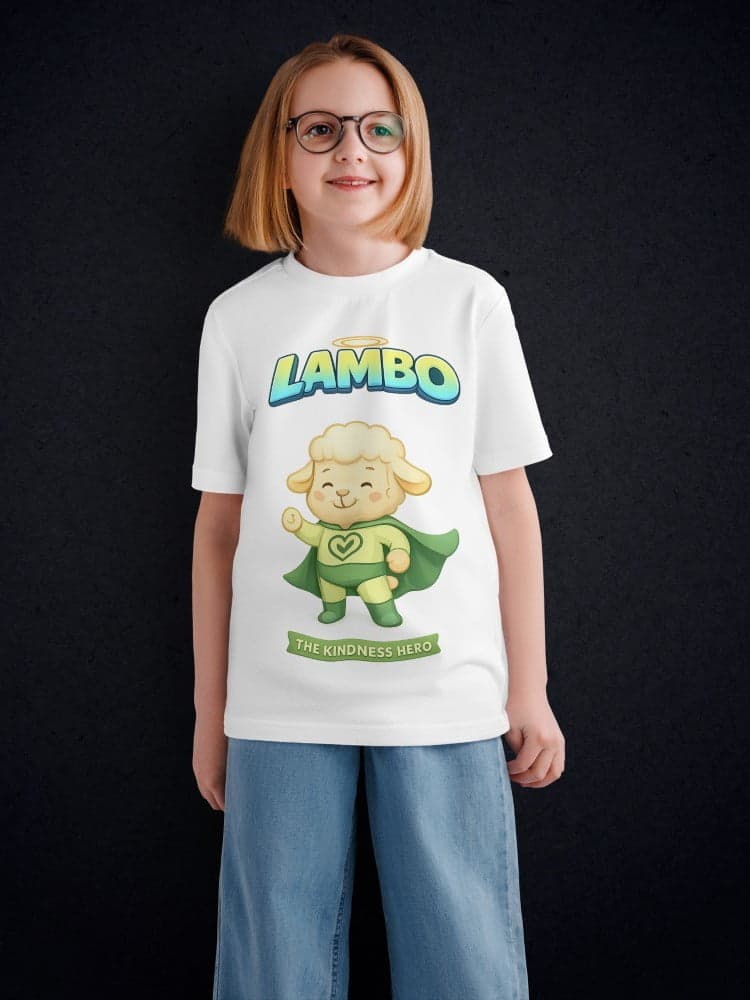 Lambo Tshirts for Kids 7-12Y Cute Fun Tee