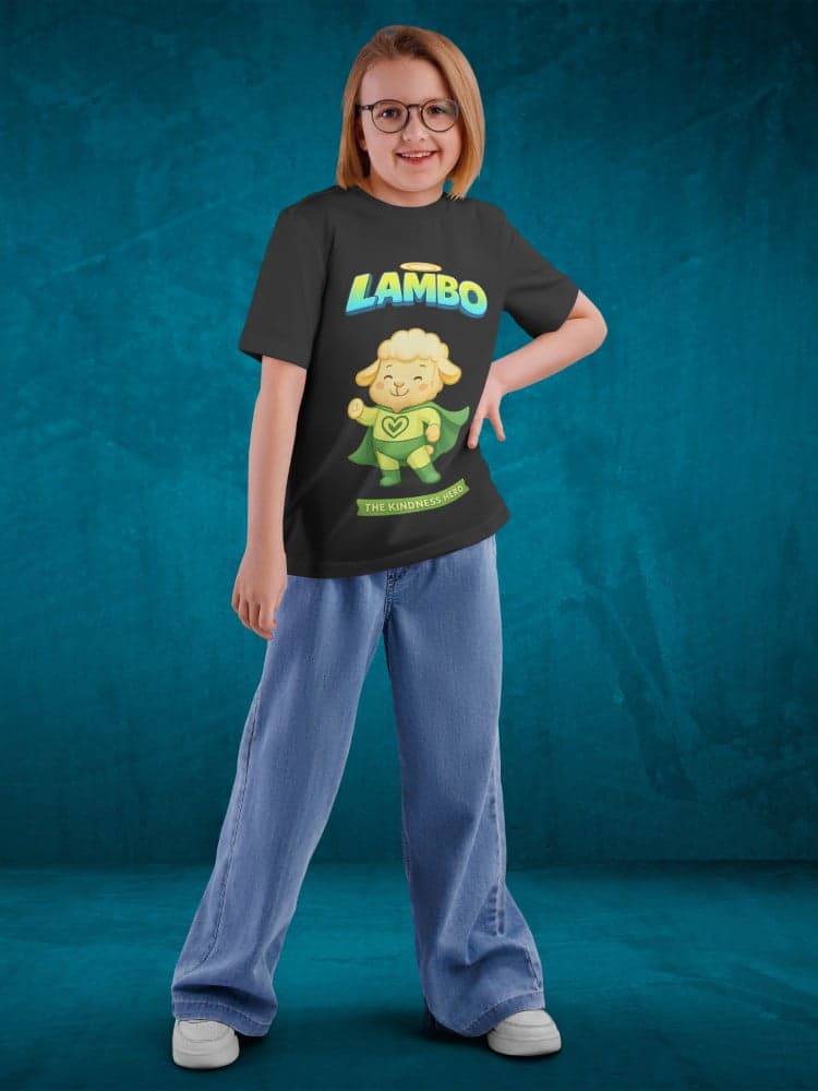 Lambo Tshirts for Kids 7-12Y Cute Fun Tee