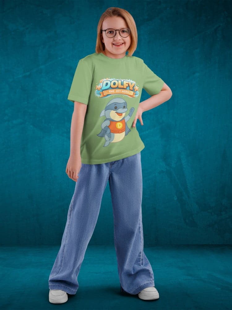 Dolfy Tshirts for Kids 7-12Y Happy Fun Tee