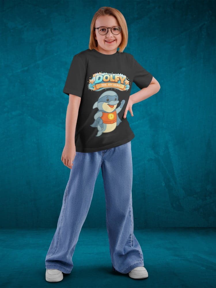 Dolfy Tshirts for Kids 7-12Y Happy Fun Tee