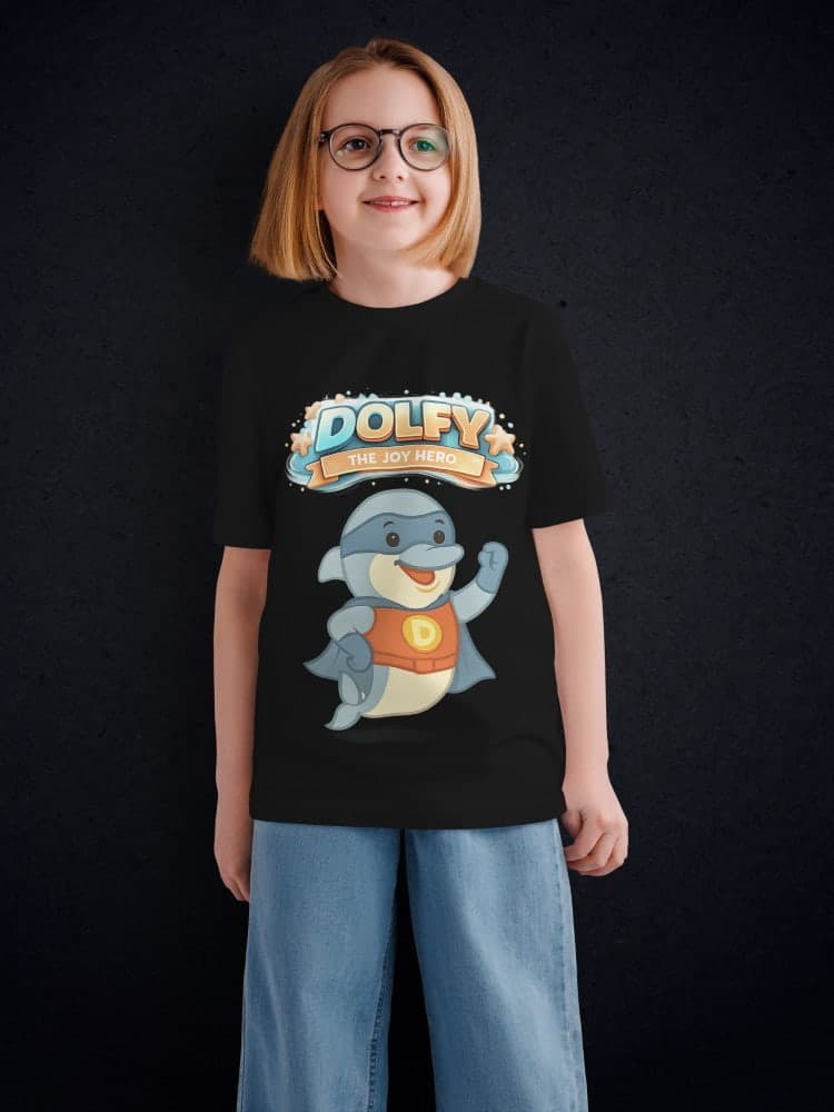 Dolfy Tshirts for Kids 7-12Y Happy Fun Tee
