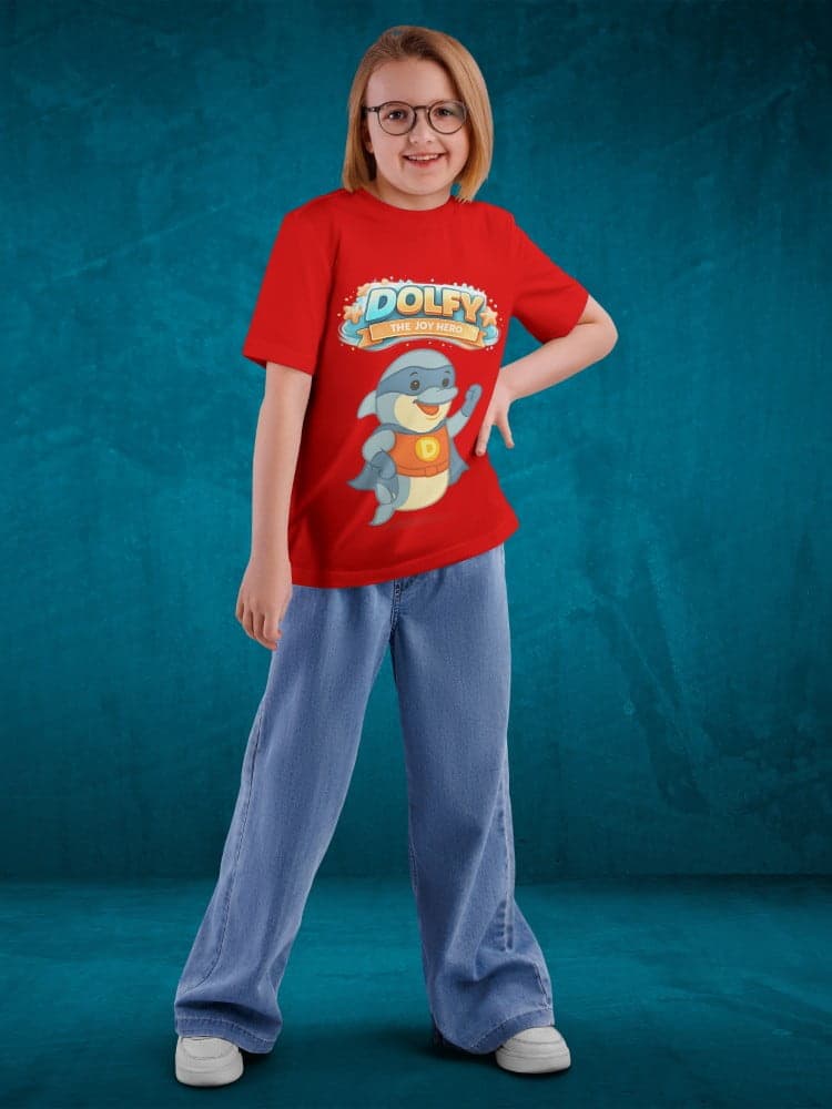 Dolfy Tshirts for Kids 7-12Y Happy Fun Tee