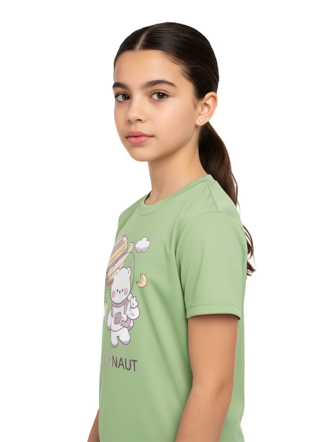 Tshirt for Girls Cute Astronaut 2-6Y Amazing Fun