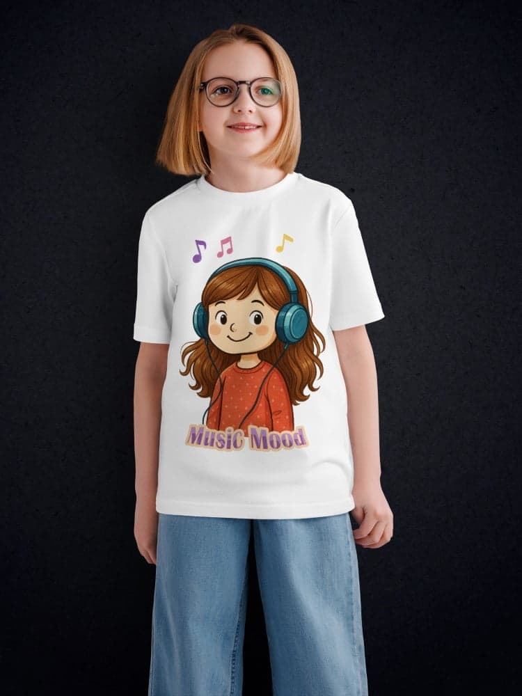 Tshirt for Girls Music 2-6Y Amazing Fun Tee