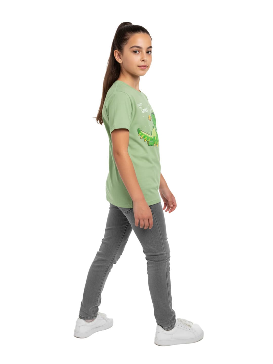 Tshirt for Kids Space Dinosaur 2-6Y Amazing Fun