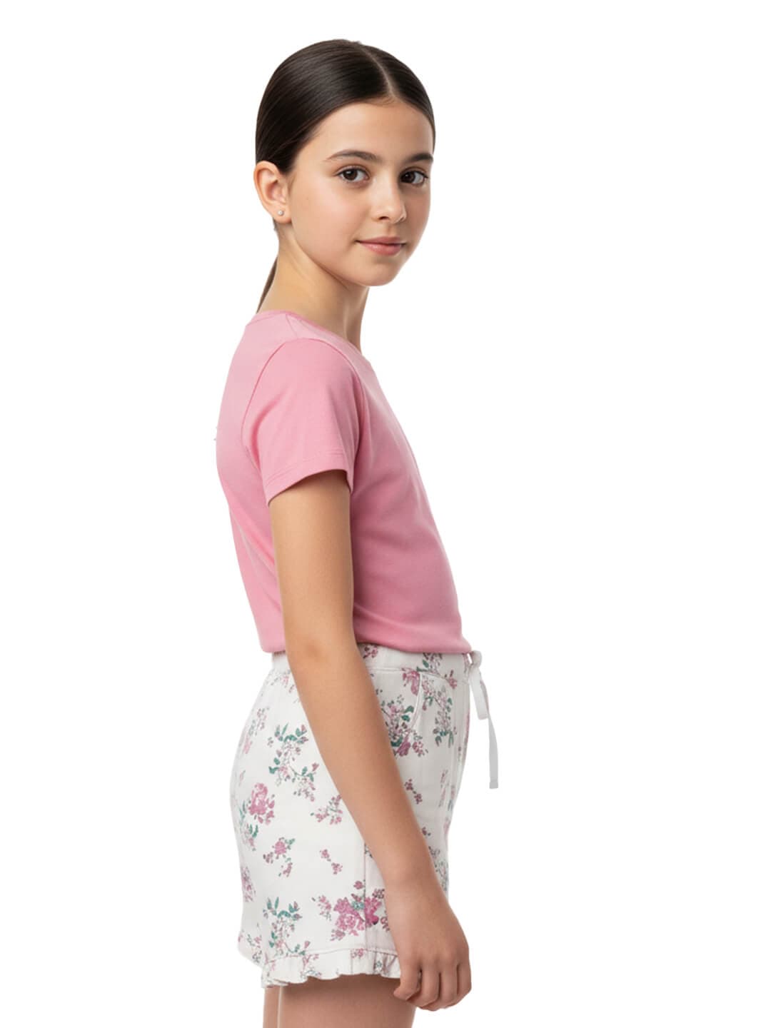 Girls Floral Shorts Cute Fun 100% Cotton