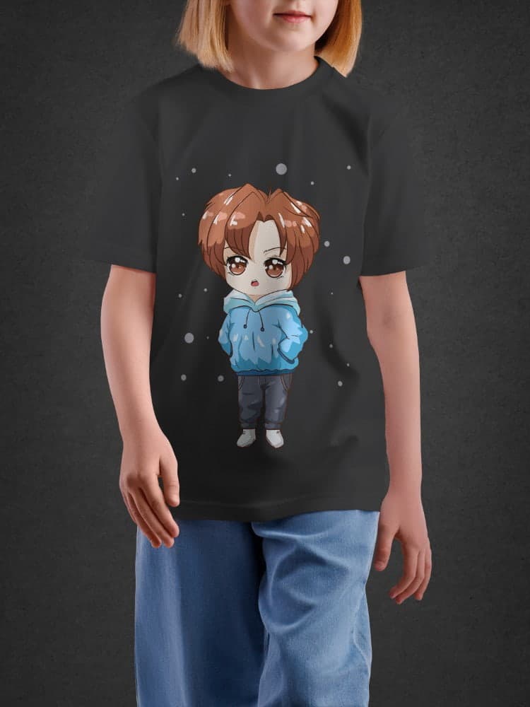 Tshirt for Boys Chibi Boy 2-6Y Adorable Tee