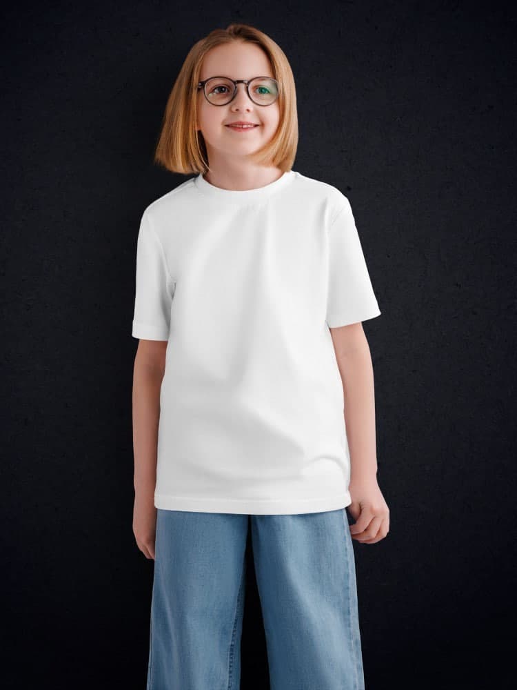 Plain Tshirt for Kids Cute Fun 100% Cotton