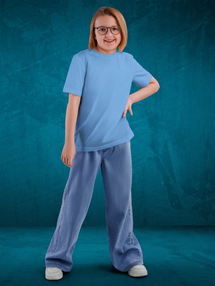Plain Tshirt for Kids Cute Fun 100% Cotton