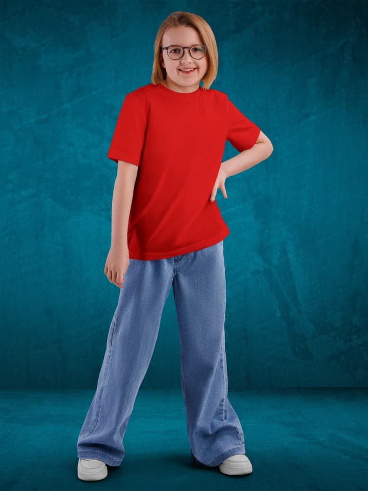 Plain Tshirt for Kids Cute Fun 100% Cotton