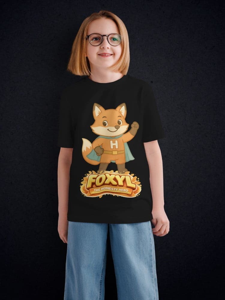Foxyl Tshirts for Kids 7-12Y Cute Fun Tee