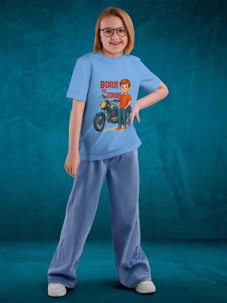 Tshirt for Boys Bike Rider 7-12Y Amazing Fun Tee