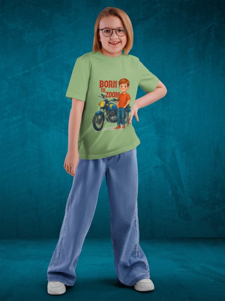 Tshirt for Boys Bike Rider 7-12Y Amazing Fun Tee