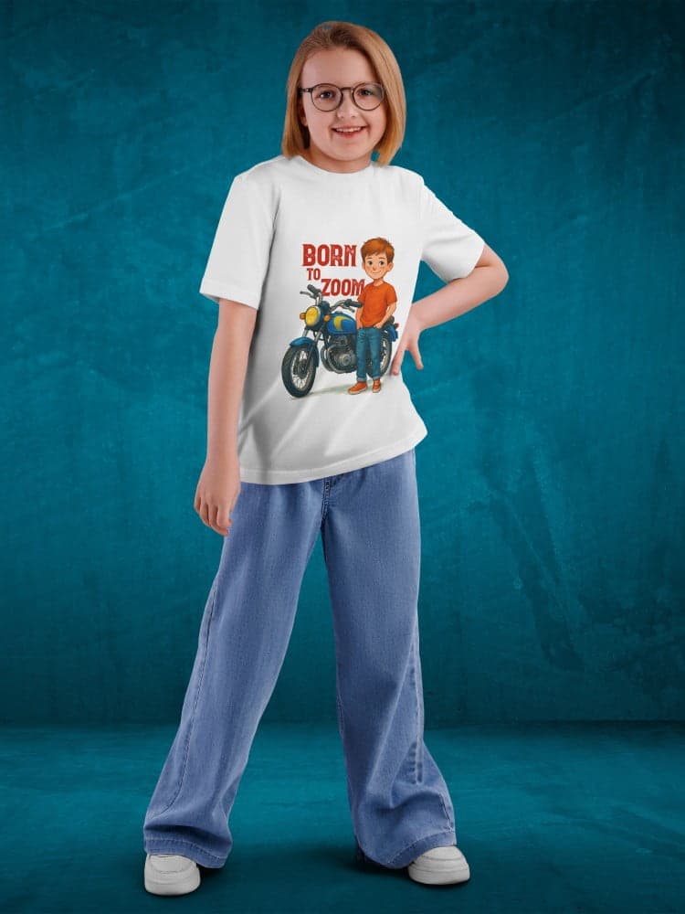 Tshirt for Boys Bike Rider 7-12Y Amazing Fun Tee